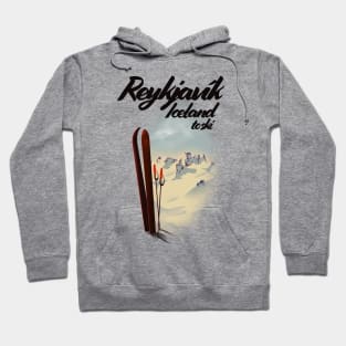 Reykjavík Iceland to Ski Hoodie